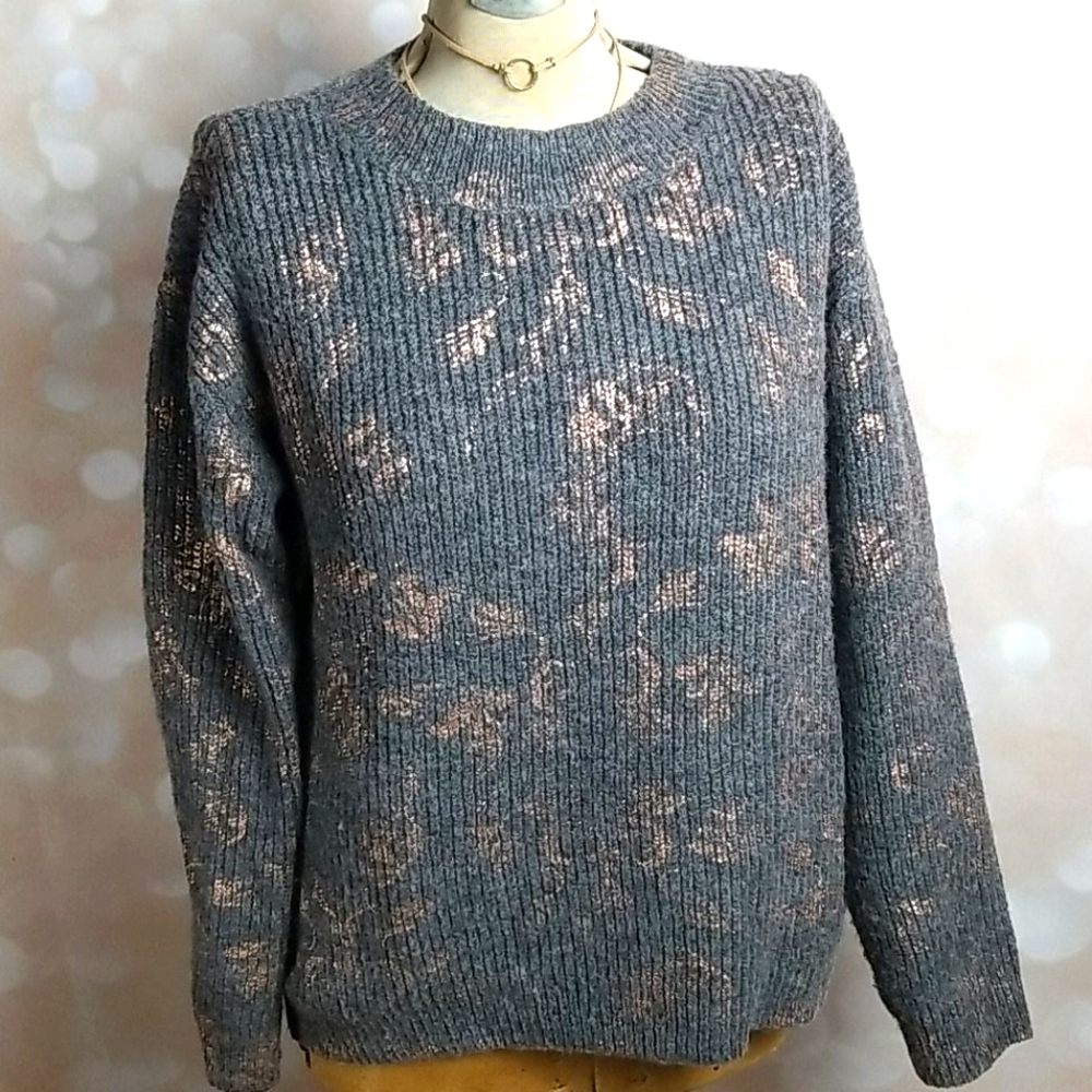 Stitches and Stripes | Evereve Gray Sweater